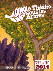 Couverture du programme du théâtre sous les arbres de sept à déc 2014